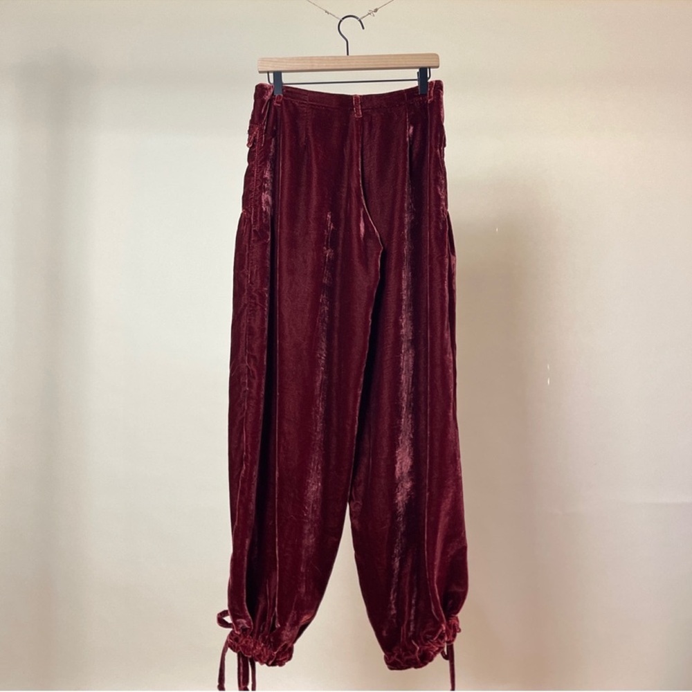 NWOT Free People Lotus Velvet Relaxed Straight Leg Pants - Picture 10 of 15